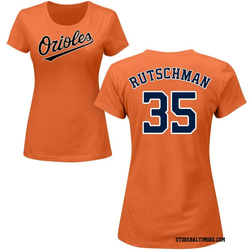 Adley Rutschman Baltimore Orioles Women's Backer Slim Fit T-Shirt - Ash